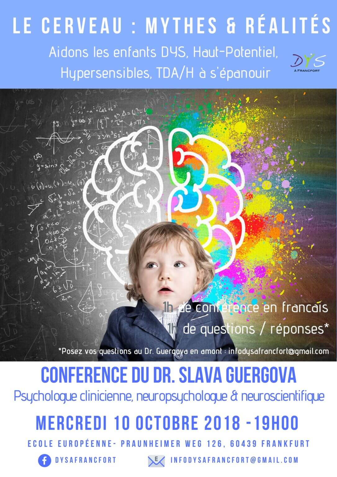 conference Dys à Francfort - le cerveau : mythes et realités